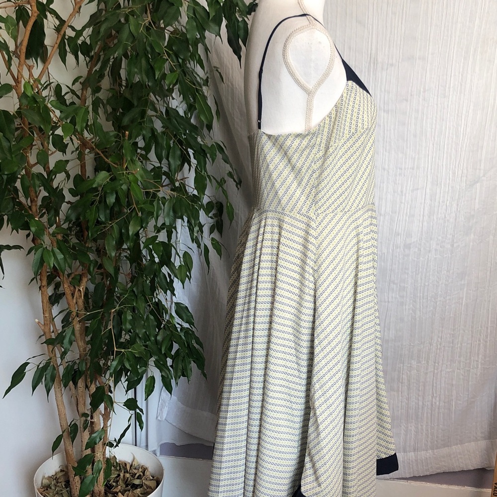 BANANA REPUBLIC size 8 halter top asymmetric hem high low summer dressy dress - Picture 5 of 12